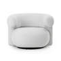 Normann Copenhagen - Burra Outdoor Lounge Chair mit Rückdrehfunktion, whisper (Savane J349)
