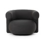 Normann Copenhagen - Burra Outdoor Lounge Chair mit Rückdrehfunktion, chestnut (Natté 10102)