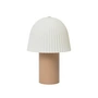 Ferm Living - Frill LED Akku-Leuchte, weiß / rosa