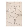 Ferm Living - Gesso Juteteppich, 200 x 300 cm, off-white / dark fig