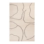 Ferm Living - Gesso Juteteppich, 200 x 300 cm, off-white / dark fig