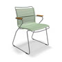 HOUE - CLICK Outdoor Dining Armlehnstuhl mit niedriger Lehne, dusty green