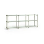 HAY - Woody Low Sideboard, Buche smokey grey / glas klar