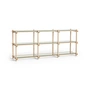 HAY - Woody Low Sideboard, Eiche geseift / glas klar