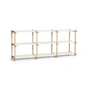 HAY - Woody Low Sideboard, Eiche geseift / almond white