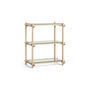 HAY - Woody Column Low, Eiche geseift / glas klar