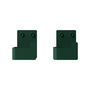 Nichba Design - Wandhaken-Set, moosgrün (2er-Set) 