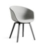 HAY - About A Chair AAC 23, Eiche schwarz gebeizt / Vollpolster grau (Remix 123)