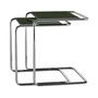 Thonet - JS. THONET by Jil Sander B 97 Serious Satztisch-Set, Glossy Titan / high-gloss graphite green (2er-Set)