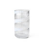 Lyngby Porcelæn - Lyngby Glasvase, swirl, H 15,5 cm, transparent