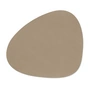 Lind DNA - Tischset Curve L, Corduroy clay braun