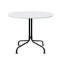 Gubi - Carmel Bistro Loungetisch, 75 x 75 cm, schwarz / clam white