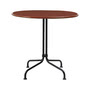 Gubi - Carmel Bistroesstisch, 75 x 75 cm, schwarz / rock red
