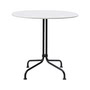 Gubi - Carmel Bistroesstisch, 75 x 75 cm, schwarz / clam white