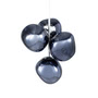 Tom Dixon - Melt Mini LED Kronleuchter, smoke / silber