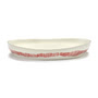 Serax - Feast Servierschale M, white / red stripes