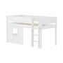 Flexa - White Hochbett, H 120 cm, weiß