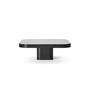 ClassiCon - Bow Couchtisch, No. 2, 70 x 70 x 25 cm, Stahl schwarz / Glasplatte schwarz