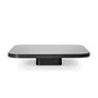 ClassiCon - Bow Couchtisch, No. 4, 100 x 100 x 19 cm, Stahl schwarz / Glasplatte schwarz