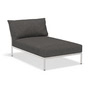 HOUE - Level 2 Chaise Longue, muted white / dark grey basic
