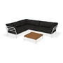 HOUE - Level 2 Loungeset 7, inkl. Beistelltisch, muted white / charcoal