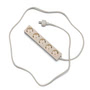 Pedestal - Power Beam, 5 Meter Mehrfachsteckdose, pearl