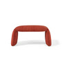 nanimarquina - Folded Bank, medium, 97 x 45 cm, safranrot