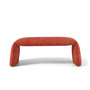 nanimarquina - Folded Bank, large, 120 x 45 cm, safranrot