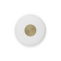 Northern - Glint LED Wandleuchte, small, opalweiß / Messing, Ø 25 cm