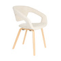 Zuiver - Flexback Stuhl, Boucle beige