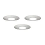Stoff Nagel - Kerzenmanschette, Ø 2,85 cm, Chrom (3er-Set)