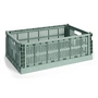 HAY - Colour Crate Korb L, 53 x 34,5 cm, salbeigrün, recycled
