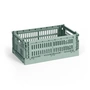 HAY - Colour Crate Korb S, 26,5 x 17 cm, salbeigrün, recycled