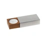 side by side - Two of us Kerzenhalter, 9,2 x 5 cm, Kirsche / silber