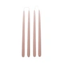 Broste Copenhagen - Smooth Kerze, H 38 cm, mauve pink (4er-Set)