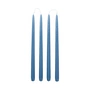 Broste Copenhagen - Smooth Kerze, H 38 cm, dusty blue (4er-Set)