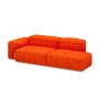 OUT Objekte unserer Tage - Henn Sofa 10, 245 x 105 cm, reinorange (Vidar 4 0542 by Kvadrat / Raf Simons)
