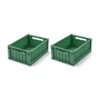 LIEWOOD - Weston Aufbewahrungsbox, 25 x 18 x 9,5 cm, dusty ivy (2er-Set)
