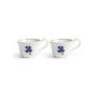 &klevering - Anouk Tasse, Kleeblatt, 250 ml, blau (2er-Set)