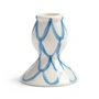 &klevering - Sirène Kerzenhalter, Ø 7 x 8 cm, blau