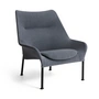 HAY - O2 Loungesessel, schwarz / grau (Lift) (Filzgleiter)