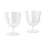 HAY - Curve Glas Steam, small, klar (2er-Set)
