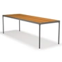 HOUE - FOUR Outdoor Tisch, 270 x 90 cm, Bambus / dunkelgrau