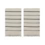 Meraki - True Handtuch, 50 x 100 cm, off-white / schwarz (2er-Set)
