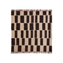 House Doctor - Graph Teppich, 180 x 180 cm, Natur / schwarz