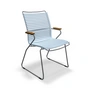 HOUE - CLICK Outdoor Dining Armlehnstuhl mit hoher Lehne, dusty light blue