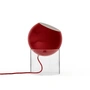 &Tradition - Topan VP13 Tischleuchte, H 31,5 cm, klar / zinnoberrot