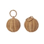 Ferm Living - Braided Baubles Weihnachtsschmuck, natur (2er Set)