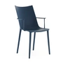 Kartell - H.H.H. Armlehnstuhl, blau / matt