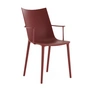 Kartell - H.H.H. Armlehnstuhl, burgunderrot / matt